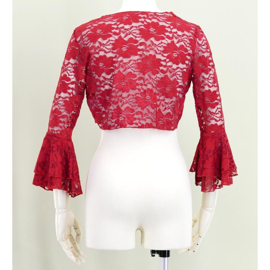 フラメンコ 花柄レース ボレロ レッド フリーサイズ 2343rb |  | 03