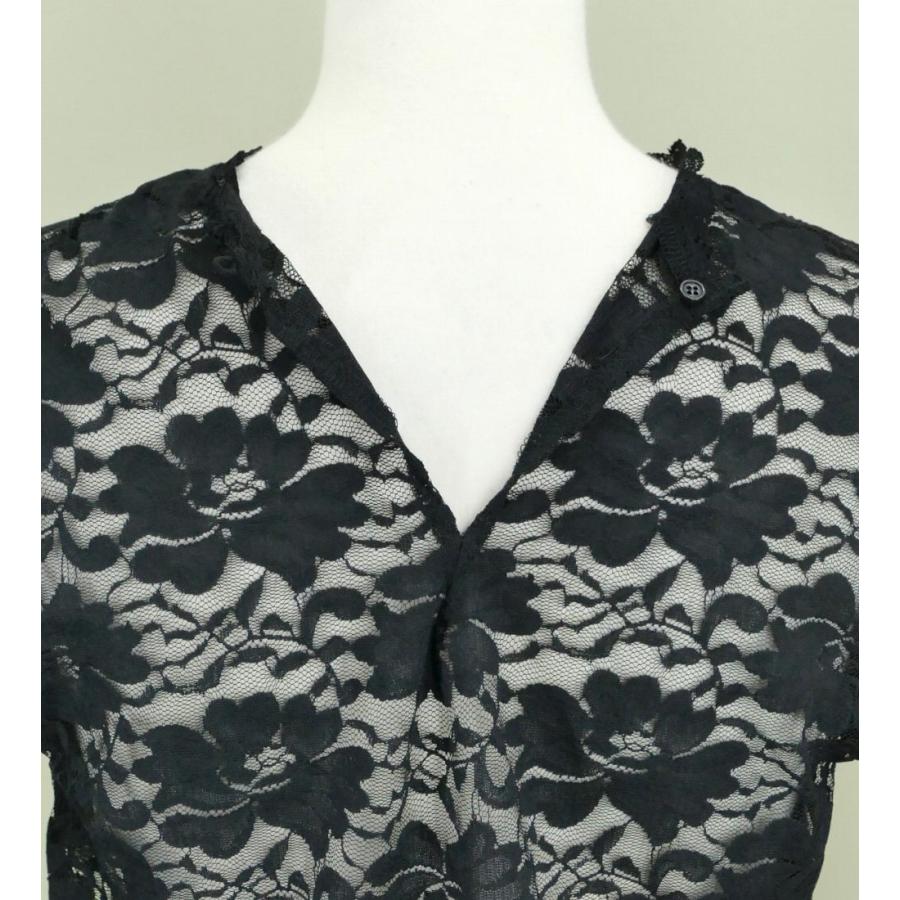 フラダンス フリル総レース ブラウス ブラック LL 2344bLL |  | 04