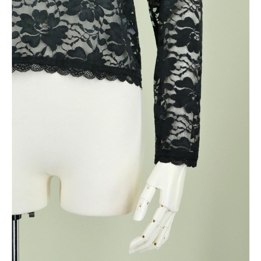 フラダンス フリル総レース ブラウス ブラック LL 2344bLL |  | 05