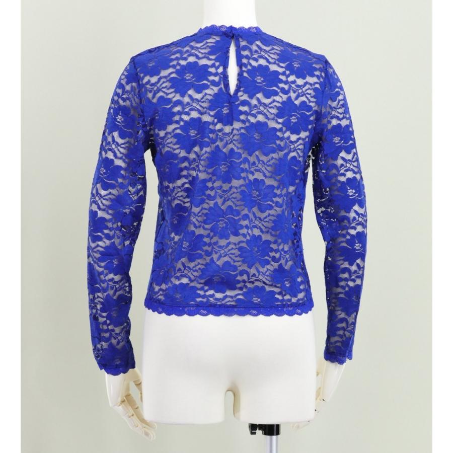 フラダンス フリル総レース ブラウス ダークブルー M 2344dbM |  | 02