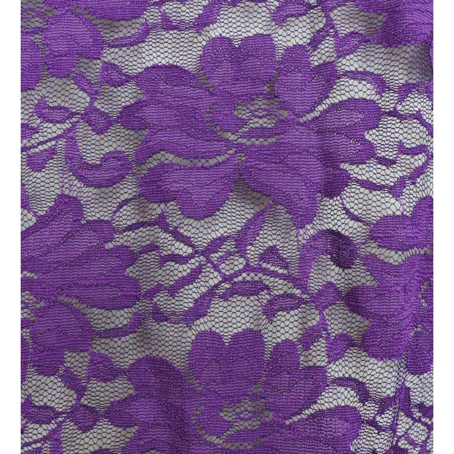 フラダンス フリル総レース ブラウス パープル L 2344pL |  | 06