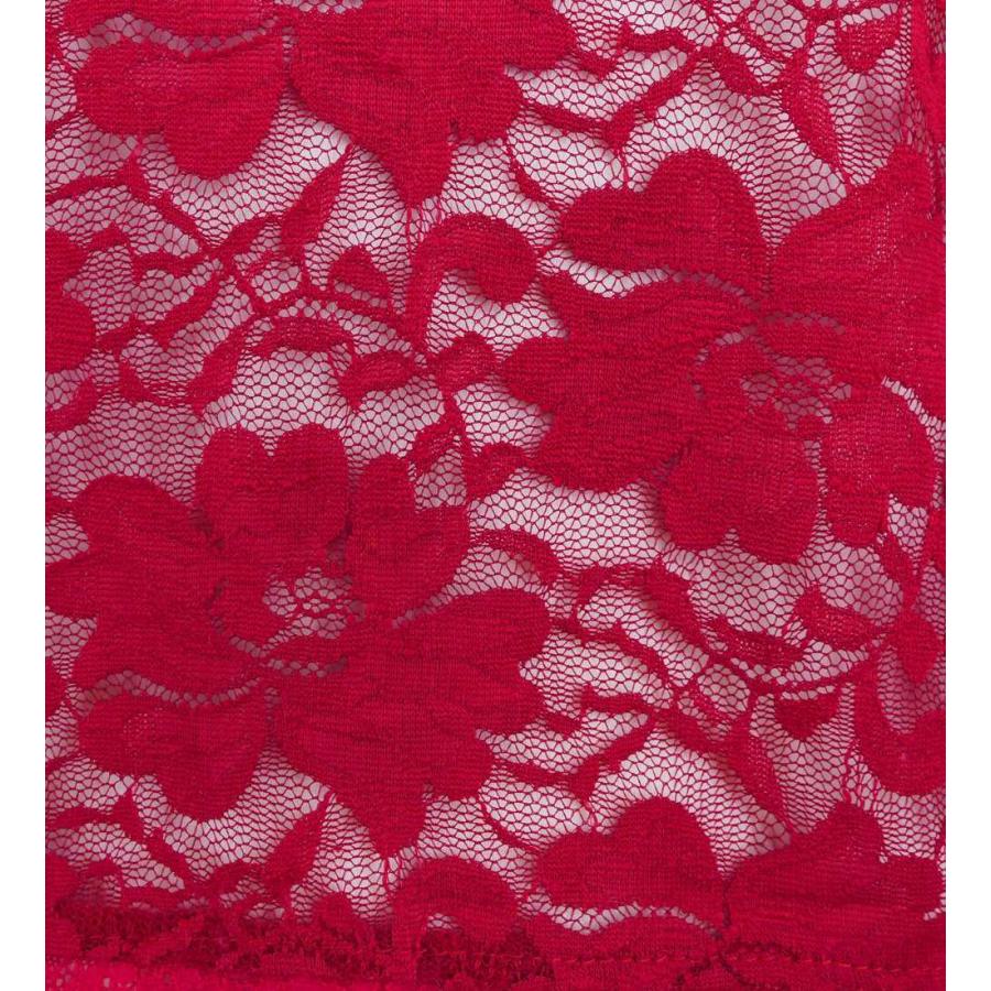 フラダンス フリル総レース ブラウス レッド L 2344rL |  | 06