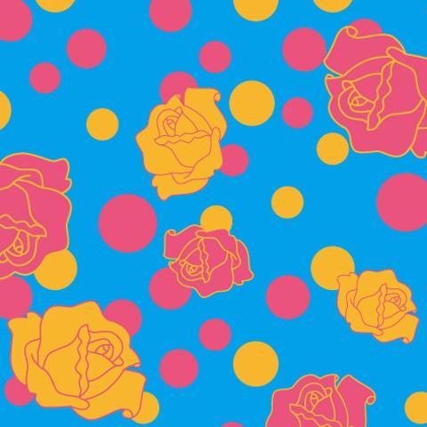 フラメンコ ローズ&水玉 フリル マーメイド ファルダ スカート ブラック×ブルー フリーサイズ 2350bblf |  | 05