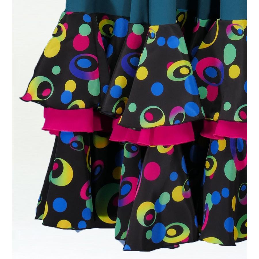 フラメンコ 水玉 フリル セットアップ ブルー×ブラック M（F）サイズ 2351blbf |  | 05