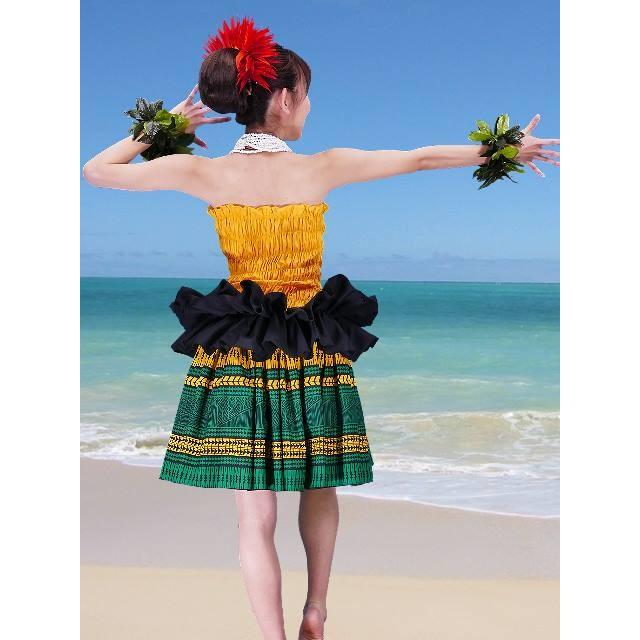 A*a様 モレ　タヒチアン　フラダンス　スカート　膝丈　　手作り袋付き フリンジスカート HAU ハウスカート タヒチアンスカート モレ