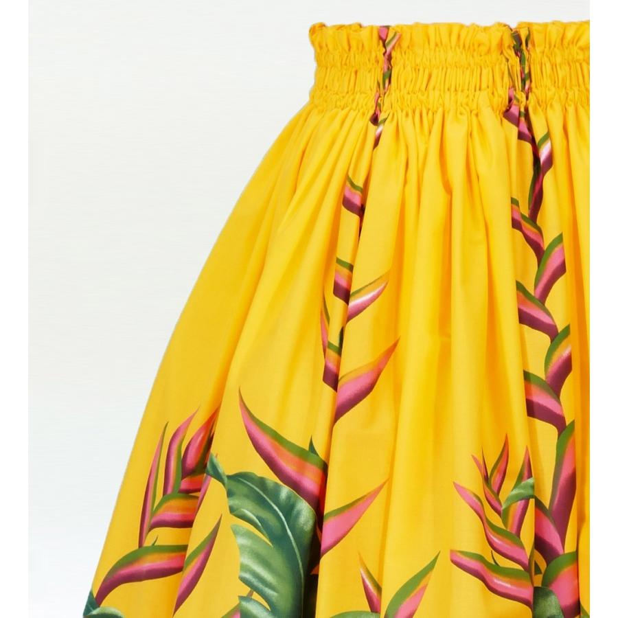 フラダンス ロング パウスカート シングル94cm丈 イエロー　2404 |  | 02