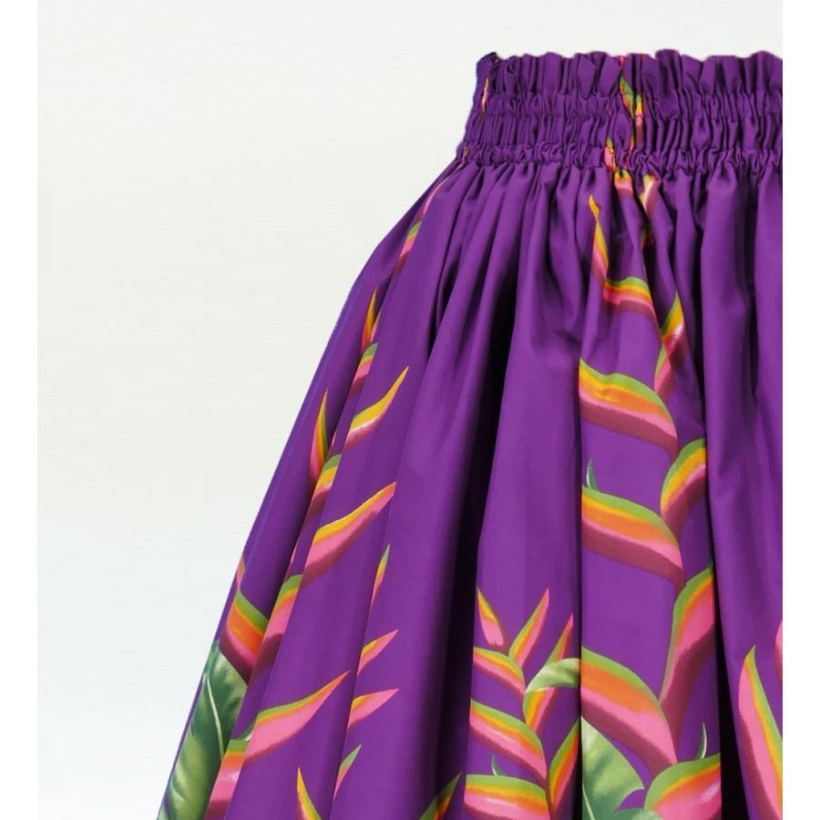 フラダンス ロング パウスカート シングル94cm丈 パープル　2405 |  | 02