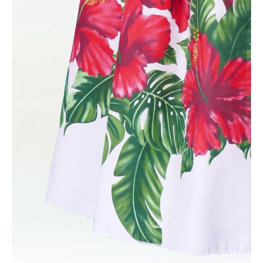 フラダンス ロング パウスカート シングル94cm丈 ホワイト　2406 |  | 03