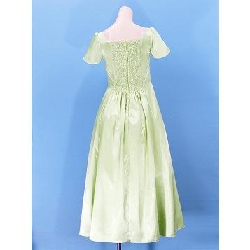 【大きめサイズ】MUUMUU FACTORY フラダンスドレス グリーン　長袖 大きめサイズ】MUUMUU FACTORY フラダンスドレス グリーン 長袖