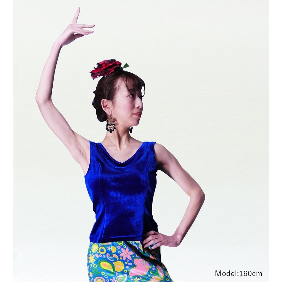 フラメンコ ベルベット ブラウス ロイヤルブルー フリーサイズ 2434rblfb |  | 01