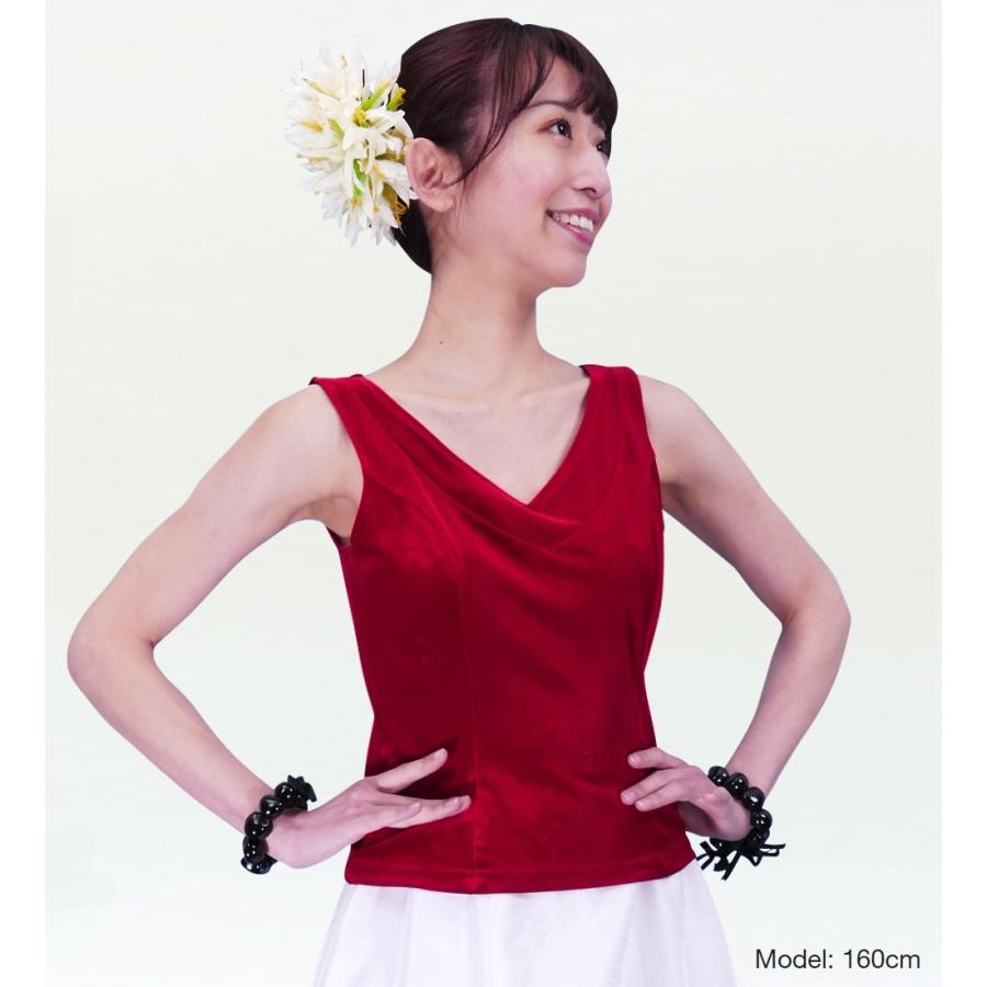 フラダンス ベルベット ブラウス レッド 2434rdFa |  | 01