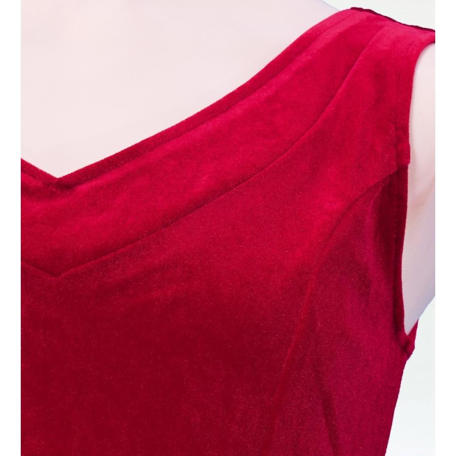 フラダンス ベルベット ブラウス レッド 2434rdFa |  | 03