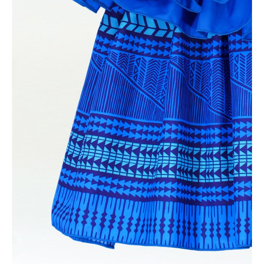 タヒチアン スカート 45cm丈 ブルー 2438 |  | 04