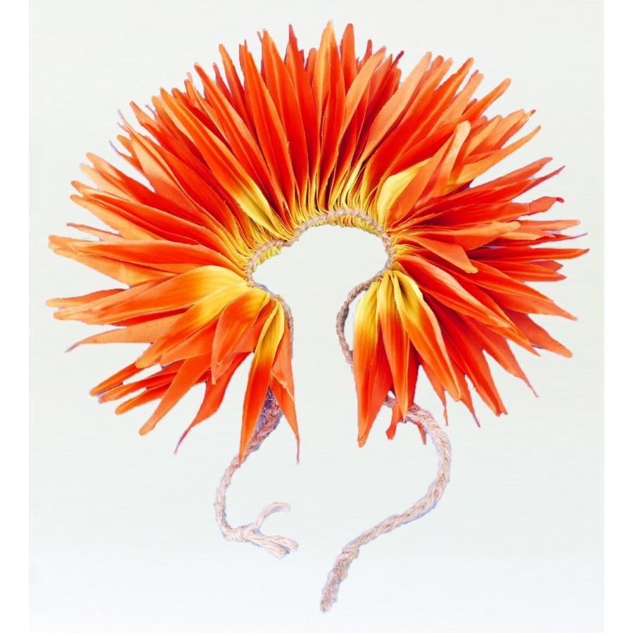 フラダンス バードオブパラダイス　アクセサリー オレンジ×イエロー 2441orye | 