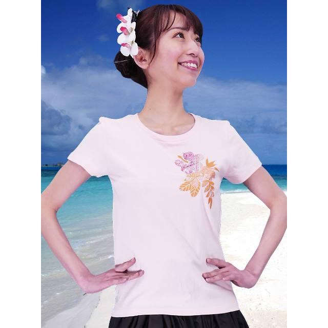 フラダンス Tシャツ [XL] ハイビスカス　カヒコ ピンク 2445xlp |  | 02