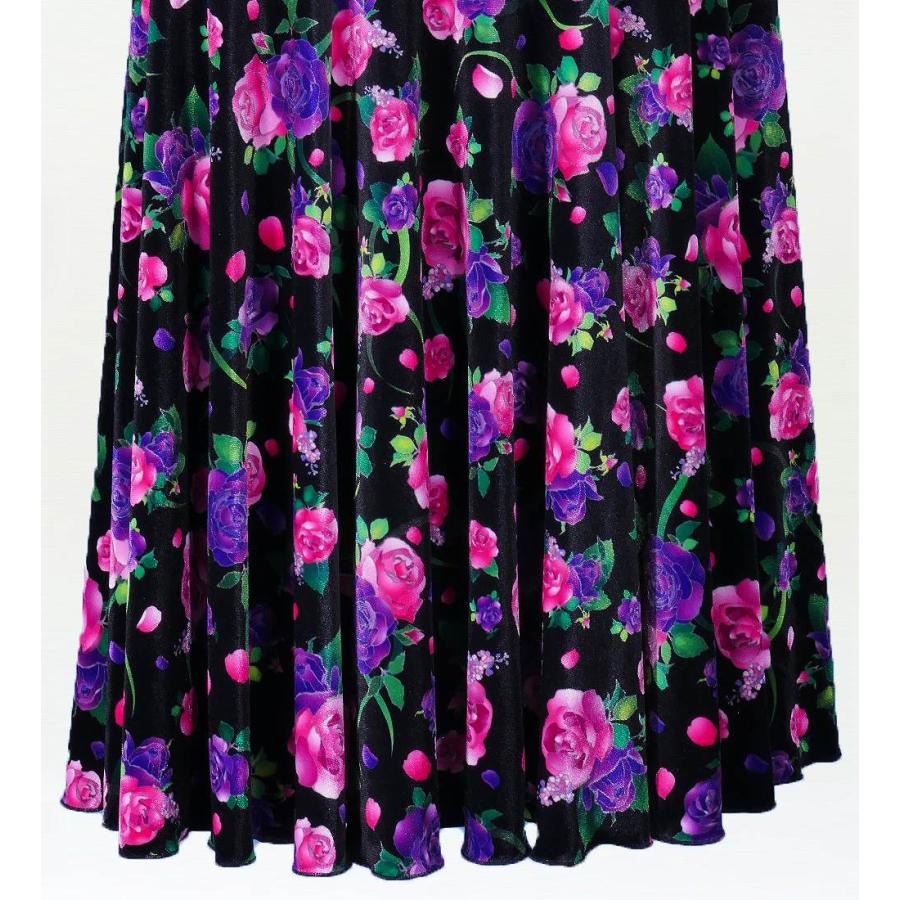 フラメンコ ローズ フリル セットアップ パープル×ブラック フリーサイズ 2449pubkf |  | 06