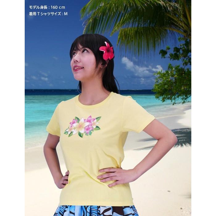 フラダンス Tシャツ [L]  プルメリア イエロー 2478ly |  | 01