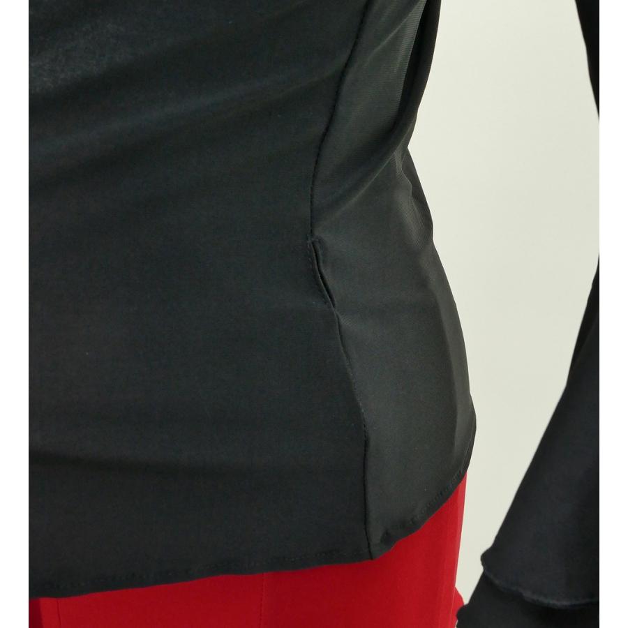 フラメンコ ブラウス カシュクール 黒 フラメンコ カシュクールブラウス ブラック F(M)サイズ 2480bkf