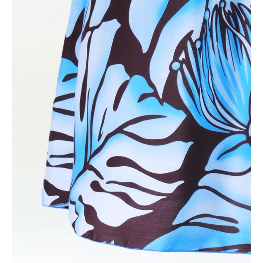 フラダンス ロング パウスカート シングル94cm丈 ブルー 2511 |  | 03