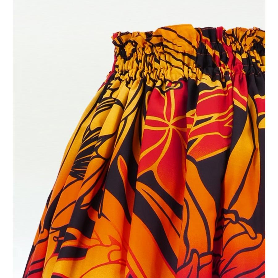 フラダンス ロング パウスカート シングル94cm丈 オレンジ 2514 |  | 02