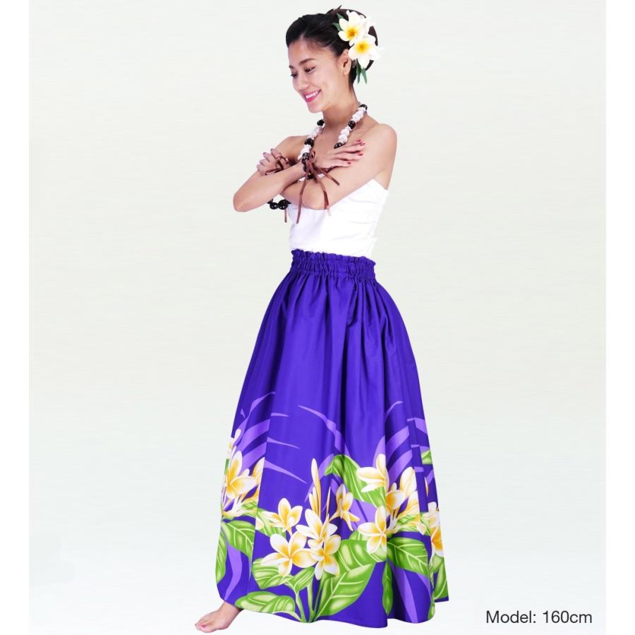 フラダンス ロングパウスカート シングル94cm丈 パープル 2548 |  | 01