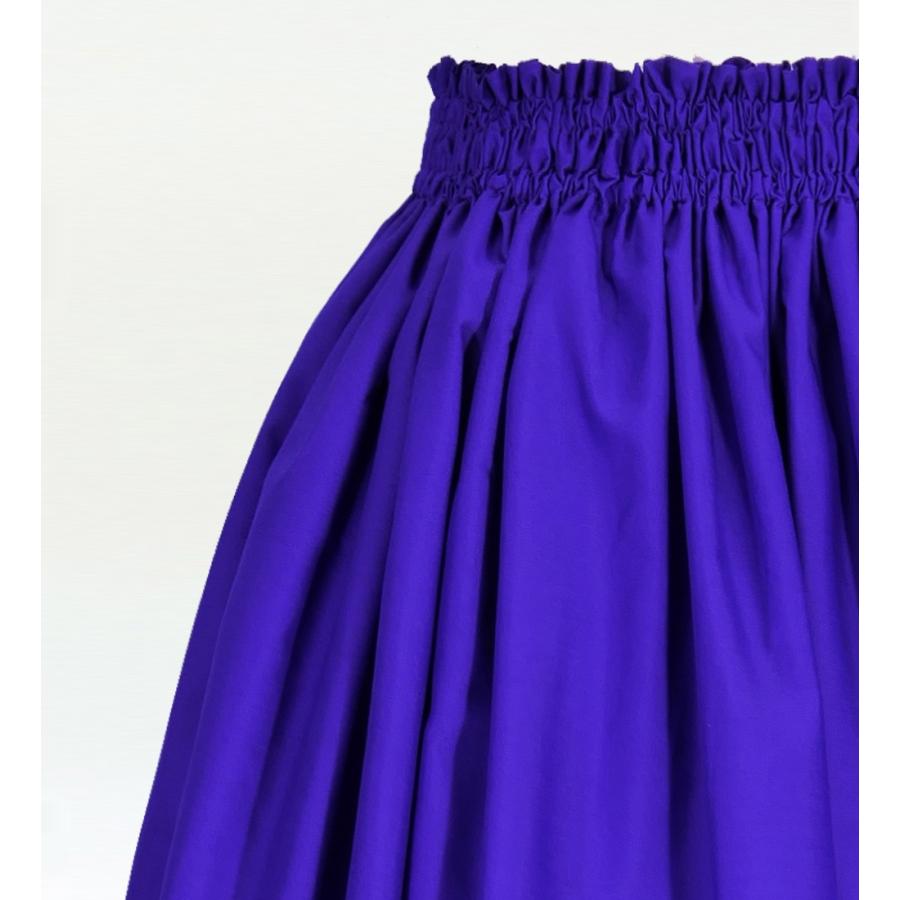 フラダンス ロングパウスカート シングル94cm丈 パープル 2548 |  | 02
