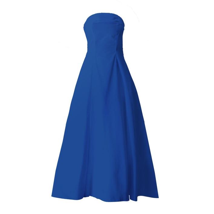 フラダンス ムームー ストラップレス ロング丈ドレス ロイヤルブルー Fサイズ 2550rbF |  | 04