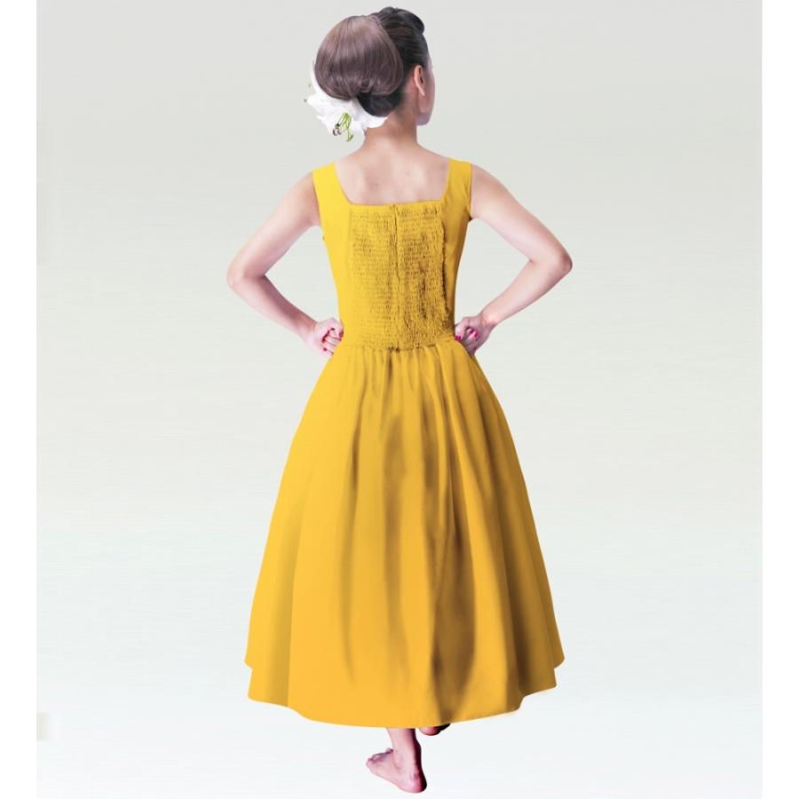フラダンス ムームー ミディ丈ヨークドレス イエロー M(F)サイズ 2551yeF |  | 02