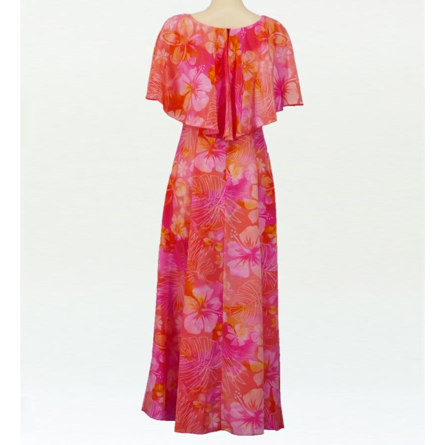 フラダンス ケープドレス ピンク Mサイズ J2559piM 