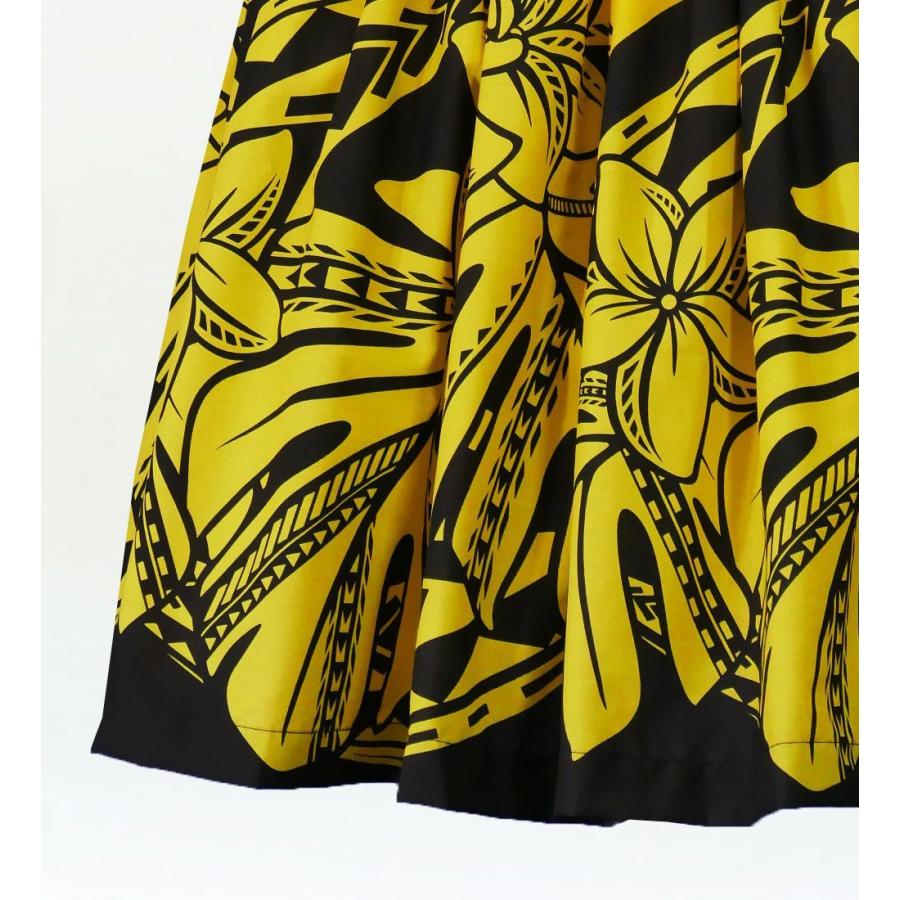 フラダンス パウスカート シングル73cm丈 イエロー×ブラック 2588 |  | 03