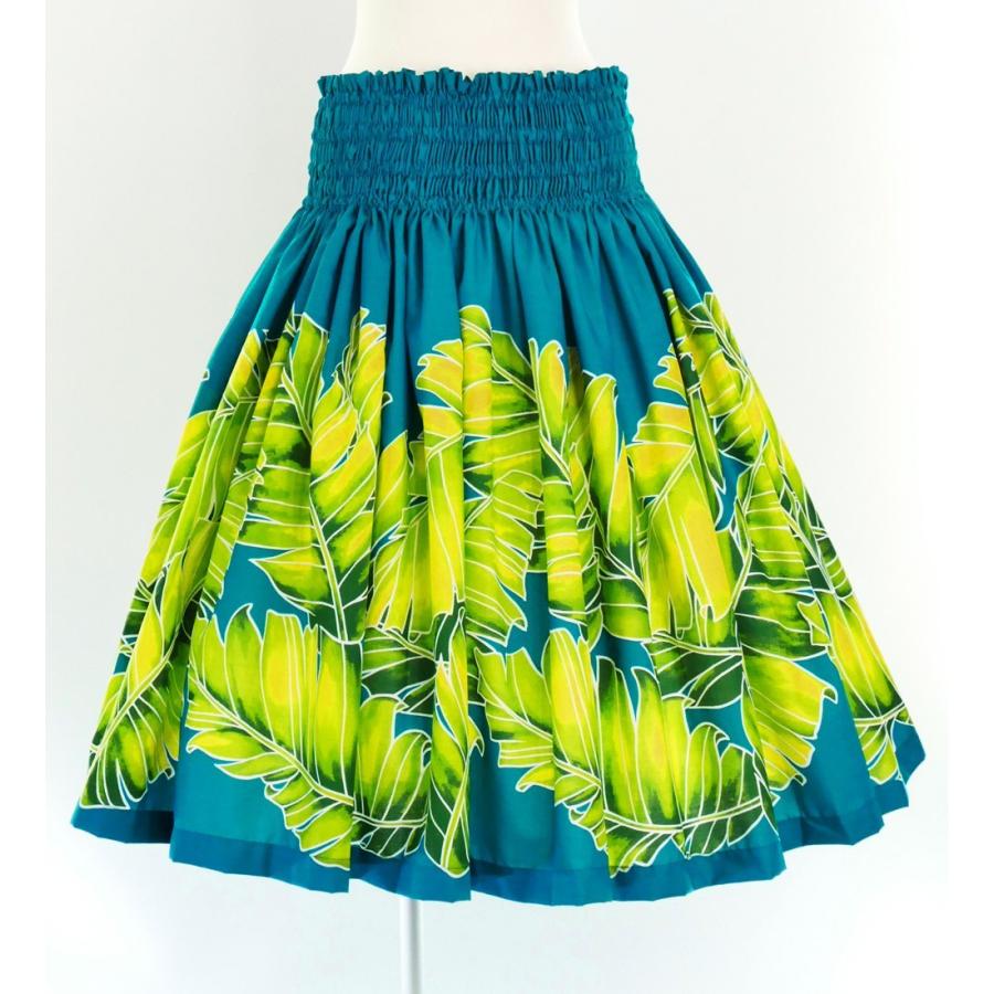 TUTUVI フラダンス スカート 緑色 丈78