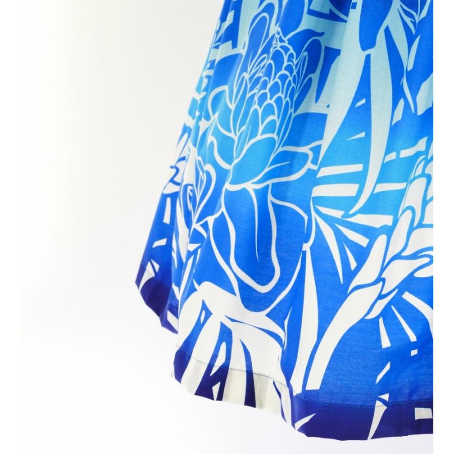 フラダンス パウスカート シングル73cm丈 バイカラー ブルー 2628 |  | 04