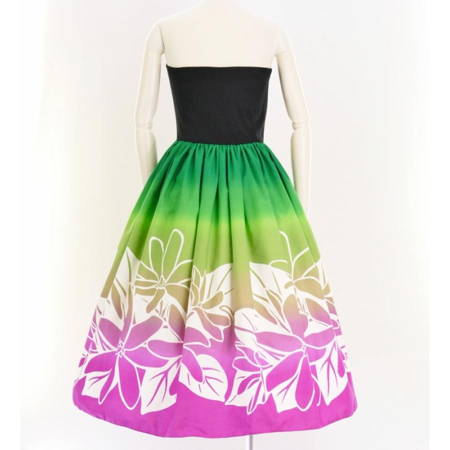 フラダンス チューブトップドレス ミディ丈 ティアレ グリーン×ピンク Mサイズ 2631grpiM |  | 02