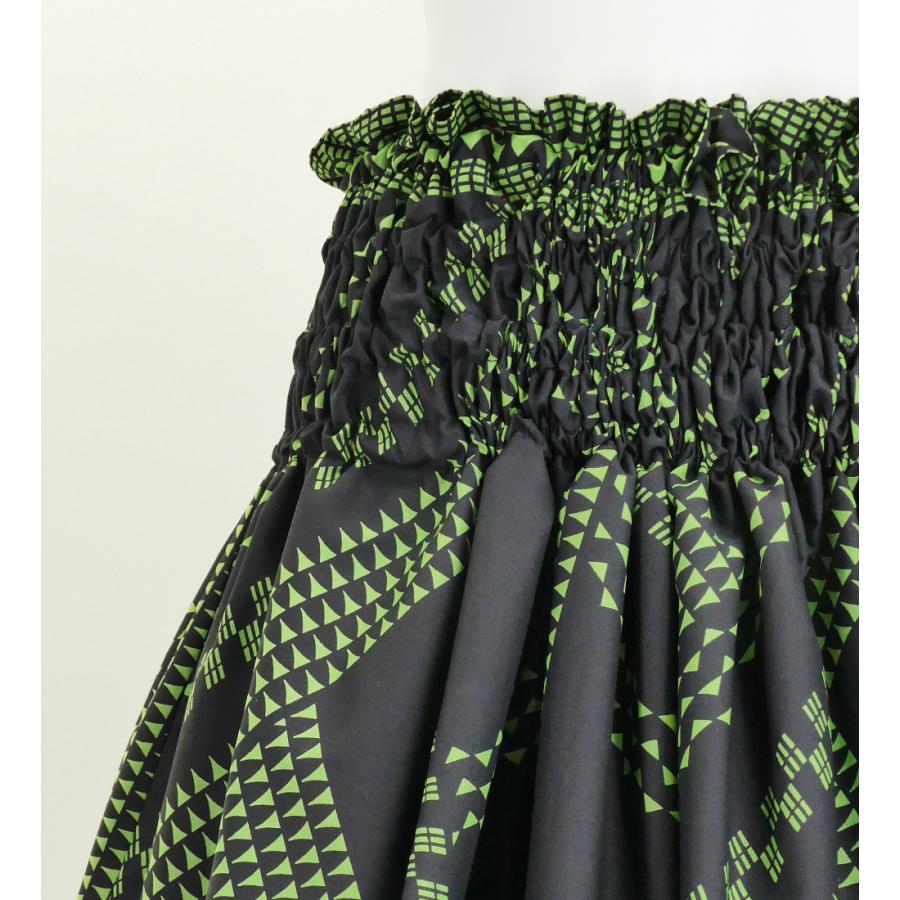 フラダンス パウスカート シングル73cm丈 ブラック×グリーン 2643 :2643:emika - 通販 - Yahoo!ショッピング