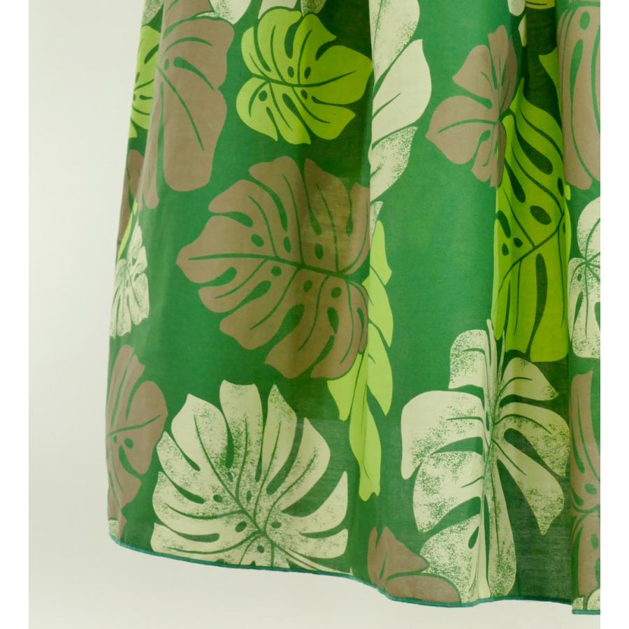 フラダンス ロングパウスカート シングル94cm丈 グリーン 2667 |  | 03