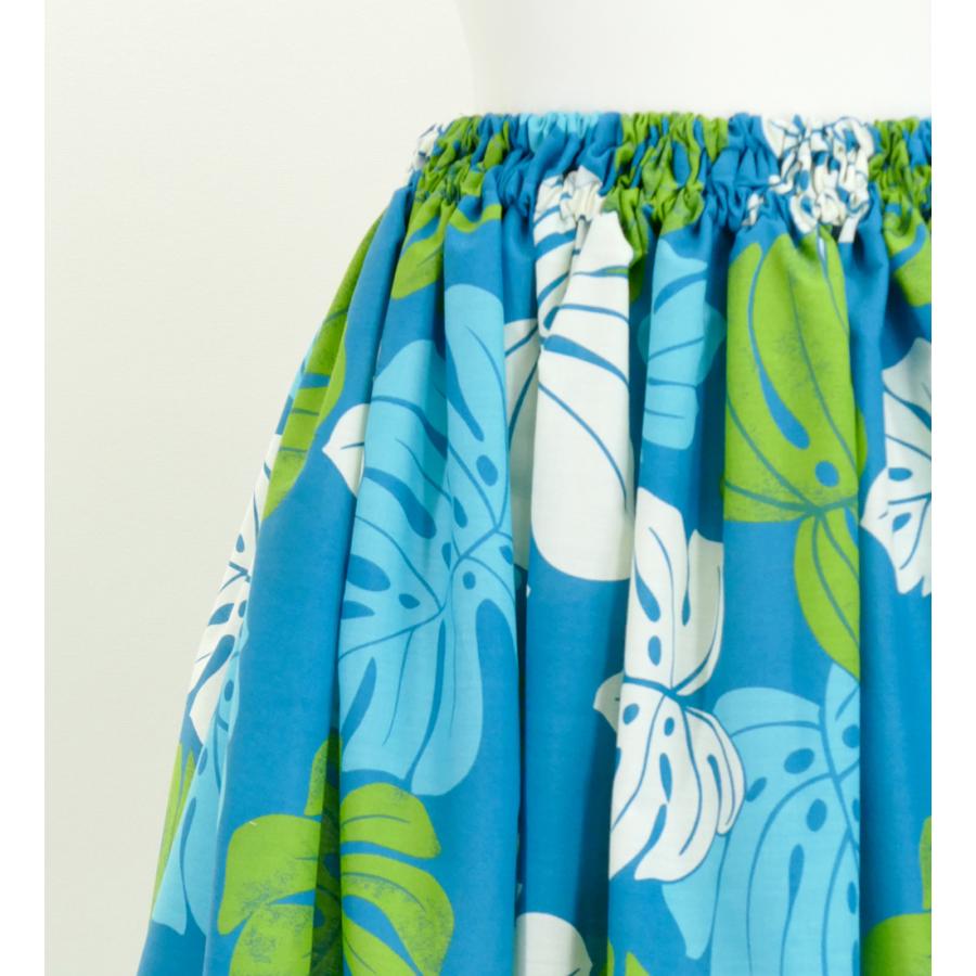 フラダンス ロングパウスカート シングル94cm丈 ブルー 2668 |  | 02