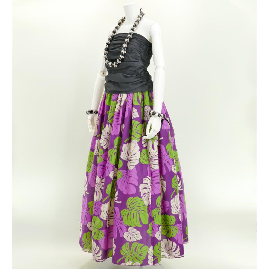 フラダンス ロングパウスカート シングル94cm丈 パープル 2669 |  | 01