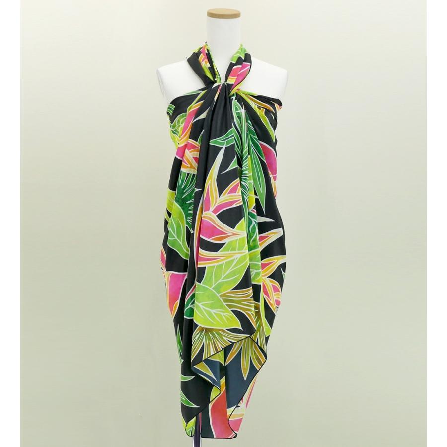 オリジナルプリントコシボ生地　パレオ　ブラック  J2671bk | 