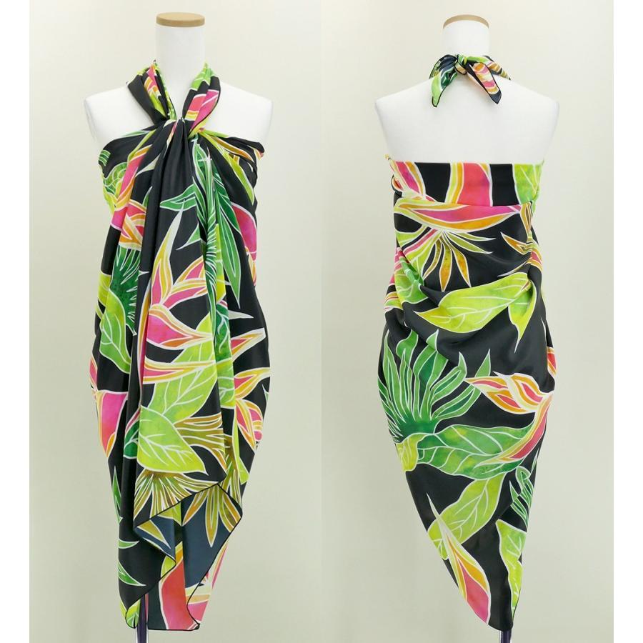 オリジナルプリントコシボ生地　パレオ　ブラック  J2671bk |  | 02