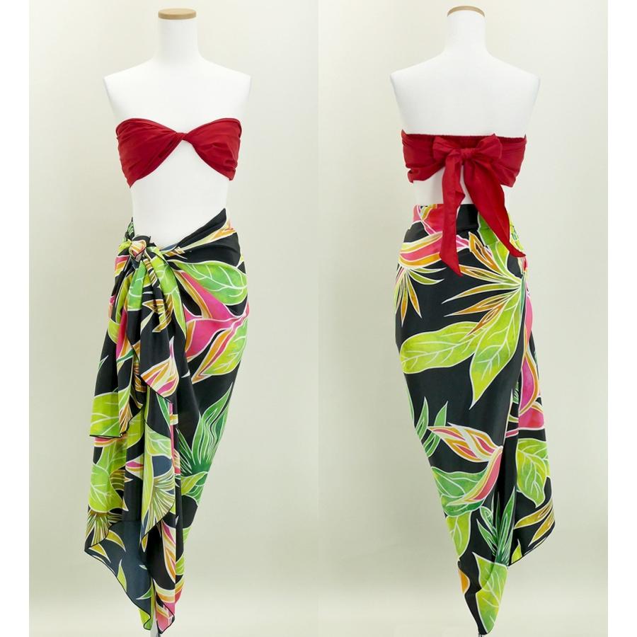 オリジナルプリントコシボ生地　パレオ　ブラック  J2671bk |  | 04