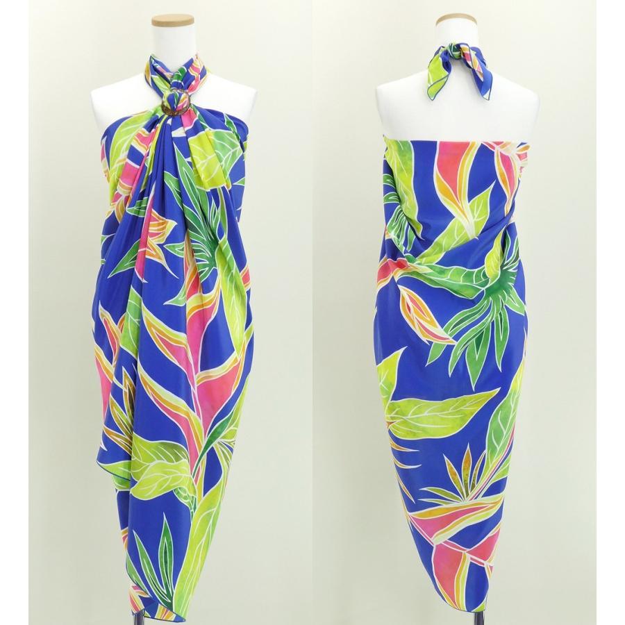 オリジナルプリントコシボ生地　パレオ　ブルー  J2671bl |  | 02