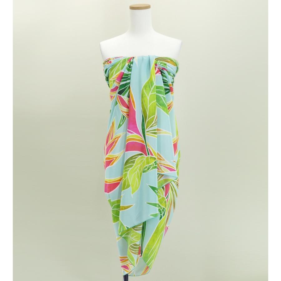 オリジナルプリントコシボ生地　パレオ　ライトブルー  J2671lbl | 