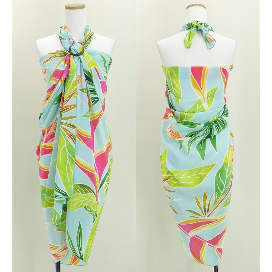 オリジナルプリントコシボ生地　パレオ　ライトブルー  J2671lbl |  | 03