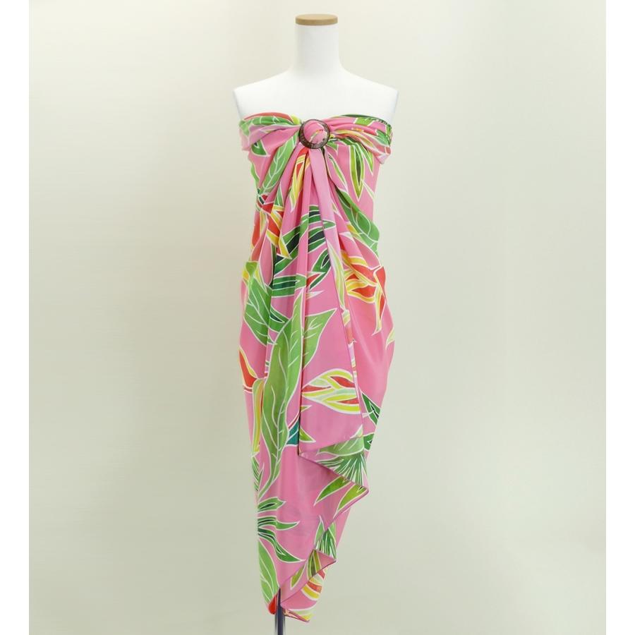 オリジナルプリントコシボ生地　パレオ　ピンク  J2671pi | 