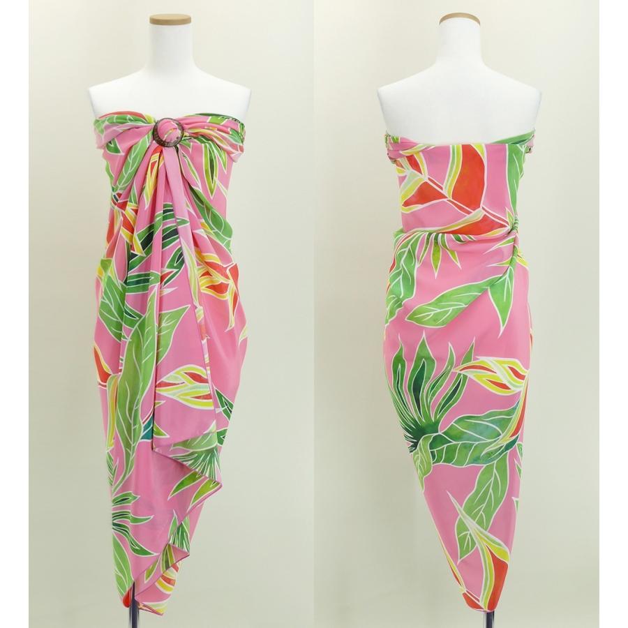 オリジナルプリントコシボ生地　パレオ　ピンク  J2671pi |  | 01