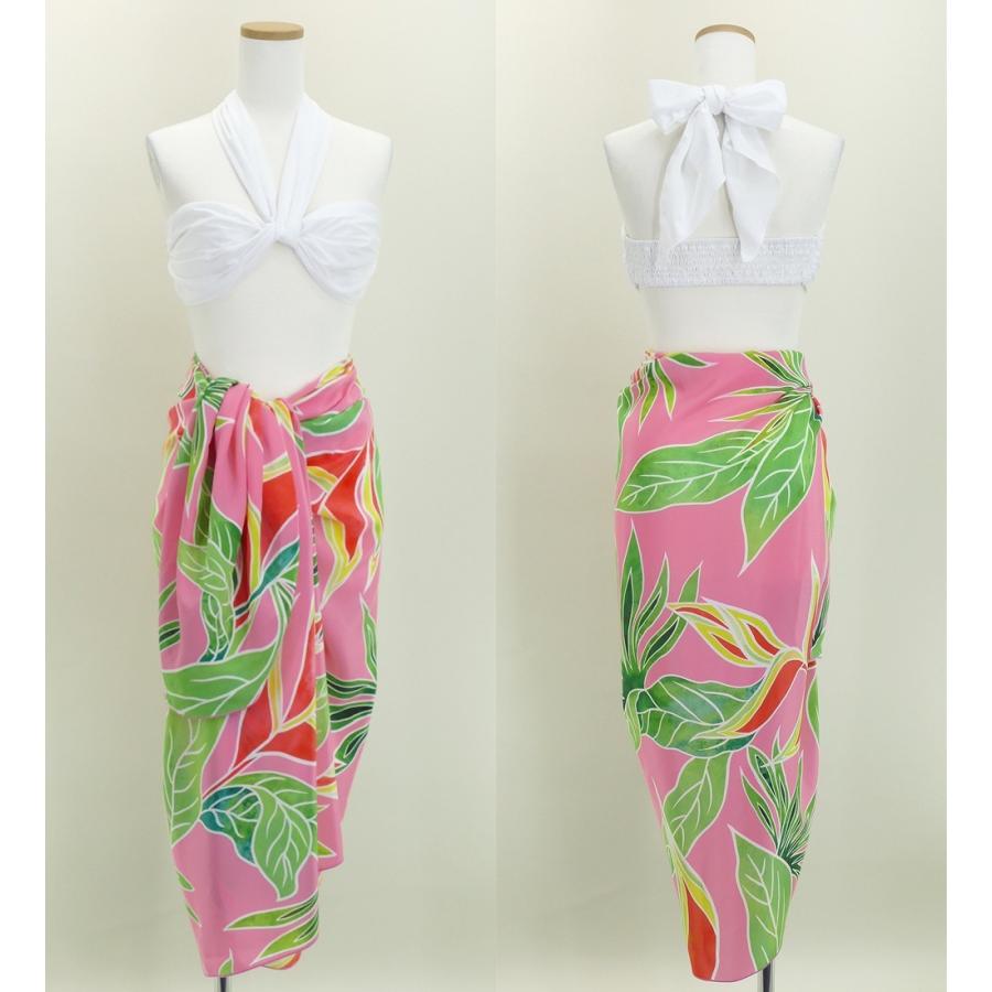 オリジナルプリントコシボ生地　パレオ　ピンク  J2671pi |  | 04