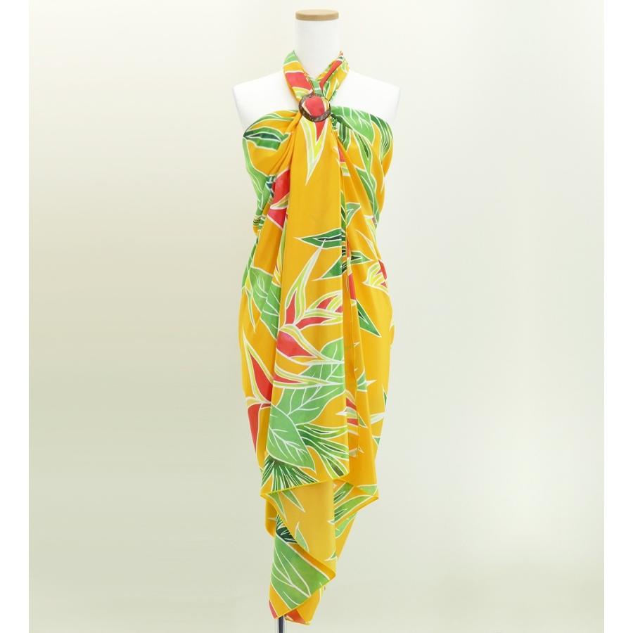 オリジナルプリントコシボ生地　パレオ　イエロー J2671ye | 