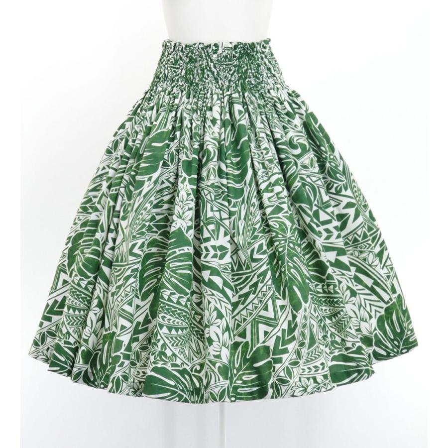 フラダンス パウスカート シングル73cm丈 グリーン 2693 : emika