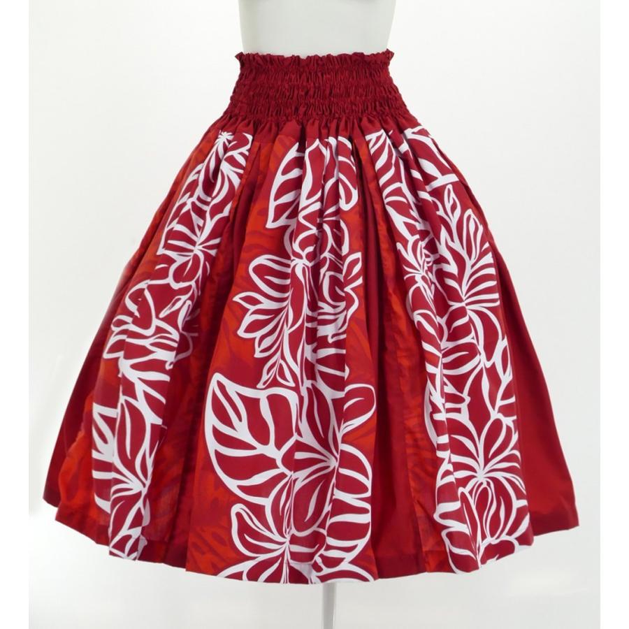 フラダンス タック入り パウスカート 73cm丈 レッド 2733 | 