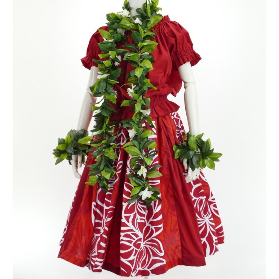 フラダンス タック入り パウスカート 73cm丈 レッド 2733 |  | 01